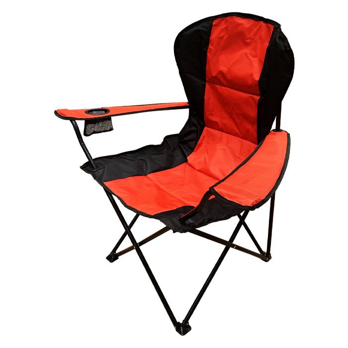 DFT Kollu Katlanır Premium Kamp Sandalyesi Kırmızı