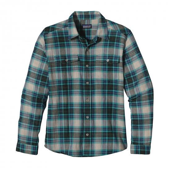 Patagonia Men’s Long-Sleeved A/C® Steersman Shirt-Yeşil-mavi