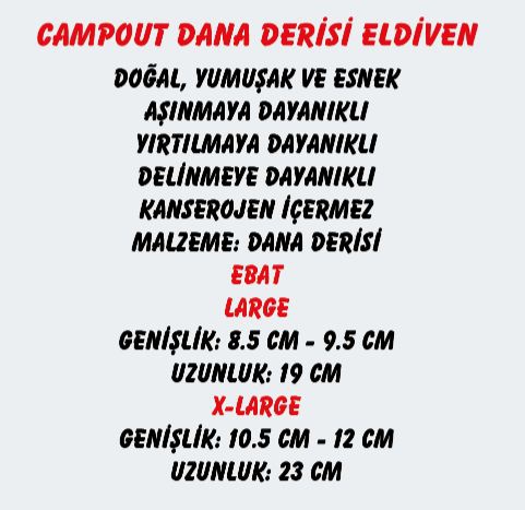 CAMPOUT DANA DERİSİ ELDİVEN