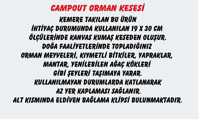 CAMPOUT ORMAN KESESİ