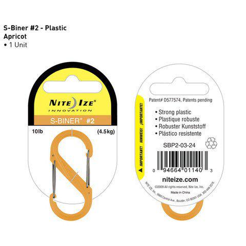 Nite-ize S-Biner Plastik Size 2 Apricot