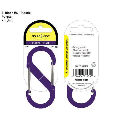 Nite-ize S-Biner Plastik Size 4 Purple