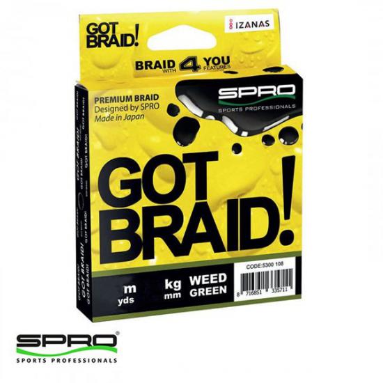 SPRO Got Braid! 0,13MM 300M Yeşil İp Misina